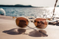Slim cat-eye sunglasses with tortoise shell frames